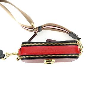 MARC JACOBS ザスナップショット ショルダーバッグ レザー 赤 レッド