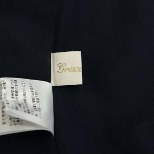 Grace Class マリンモチーフ刺繍ワンピース ロング オフショルダー 36 紺 ネイビー