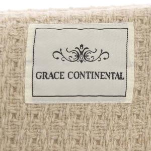 GRACE CONTINENTAL 22AW ロービングフリンジコート Pコート アウター 38 M ベージュ