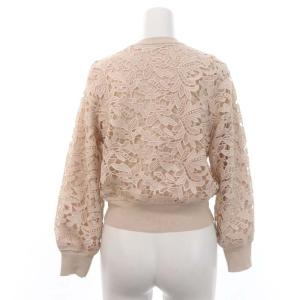 ANAYI 24SS フイユレース カーディガン ニット 長袖 36 ピンク