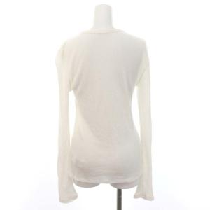 EVERYDAY I LIKE 23AW テレコロングスリーブプルオーバー カットソー 長袖 カシミヤ混 オフホワイト