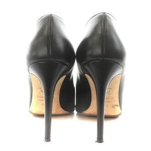 DSQUARED2 D2ロゴバックル パンプス ポインテッドトゥ ハイヒール レザー 36.5 23.5cm 黒 ブラック