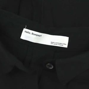 L'Appartement 22SS Hello,Bonj シャツ ブラウス 長袖 黒 ブラック