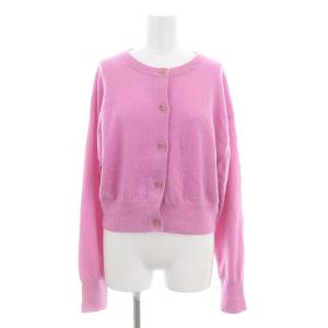 23AW カーディガン 長袖 ショート丈 カシミヤ F ピンク
