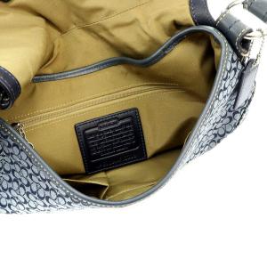 COACH ミニシグネチャー ワンショルダーバッグ レザー 紺 ネイビー F12309