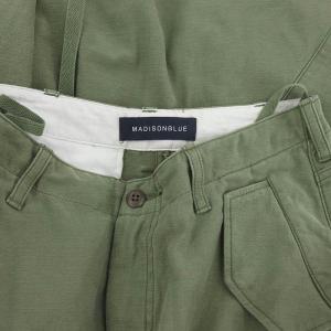 MADISONBLUE 22AW Cargo Long Sk Remake Lbs スカート マキシ丈 ジップ M カーキ