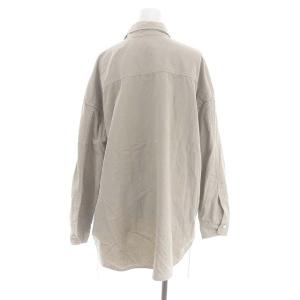 REMI RELIEF コットンロングスリーブシャツ 長袖 フロントボタン F ベージュ