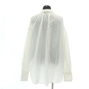 L'Appartement Good Grief Gather Blouse ブラウス 長袖 ステンカラー オーバーサイズ F 白 ホワイト