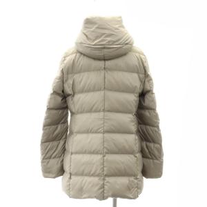 23区 【洗える】シレータフタ ショート ダウンコート フード アウター ジップアップ 38 モカベージュ