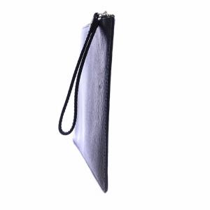 Salvatore Ferragamo クラッチバッグ セカンド ロゴ型押し レザー 黒 ブラック