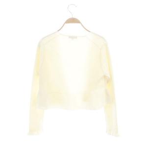 TOCCA 23AW 洗える PARASOL KNIT ボレロ カーディガン ペプラム ウール混 長袖 XS アイボリー