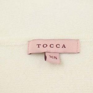 TOCCA 23AW 洗える PARASOL KNIT ボレロ カーディガン ペプラム ウール混 長袖 XS アイボリー