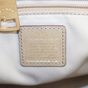 COACH スワッガー ハンドバッグ トートバッグ ショルダーバッグ パイソン レザー ベージュ 35325