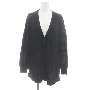 22SS ラミーBRIDワイドカーディガン F 黒 ブラック