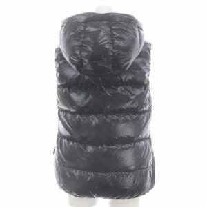 DUVETICA FEBEDUE ダウンベスト ジップアップ フード ナイロン アウター 42 黒 ブラック