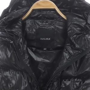 DUVETICA FEBEDUE ダウンベスト ジップアップ フード ナイロン アウター 42 黒 ブラック