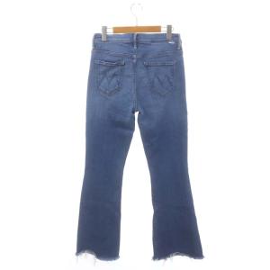 MOTHER THE WEEKENDER FRAY フレア デニム パンツ ジーンズ カットオフ 29 青 ブルー 1535-775