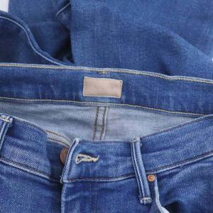 MOTHER THE WEEKENDER FRAY フレア デニム パンツ ジーンズ カットオフ 29 青 ブルー 1535-775