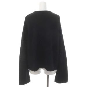 L'Appartement 24SS Cotton 3G ニット セーター 長袖 Vネック 黒 ブラック