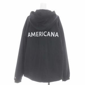 AMERICANA × チャンピオン Champion ロゴプリント アノラック ジャケット ウインドブレーカー パーカー プルオーバー ハーフジップ