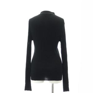 EVERYDAY I LIKE 23SS AP STUDIO取扱 Poloshirt Knit Cardigan ポロシャツニットカーディガン 長袖 黒 ブラック