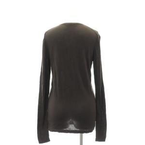 Plage 23AW CU WO Fine ニット セーター プルオーバー 長袖 ウール混 茶 ブラウン