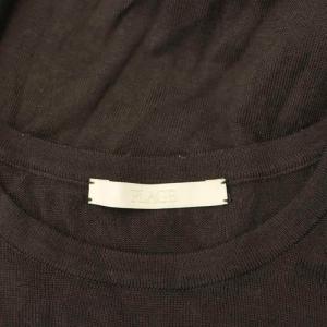 Plage 23AW CU WO Fine ニット セーター プルオーバー 長袖 ウール混 茶 ブラウン