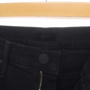 MOTHER INSIDER CROP STEP FRAY デニムパンツ ジーンズ ジップフライ コットン 26 M 黒 ブラック
