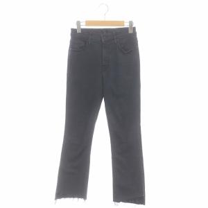 Deuxieme Classe取扱 FADED BLACK INSIDER CROP デニム ブラックデニム ジーンズ カットオフ