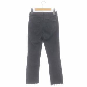 MOTHER Deuxieme Classe取扱 FADED BLACK INSIDER CROP デニム ブラックデニム ジーンズ カットオフ