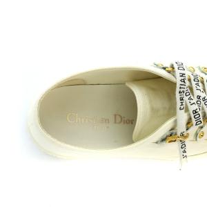 Christian Dior ウォーキンディオール スニーカー キャンバス 35.5 22.5cm 白 ホワイト