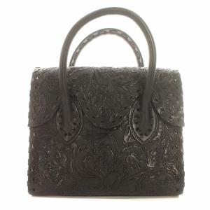 ハンドバッグ Mini RS Handbag 2WAY ショルダー 牛革 レザー 黒 ブラック