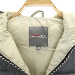 DUVETICA 13A FEBEDUE ダウンベスト フード ジップアップ ウール アウター 38 グレー