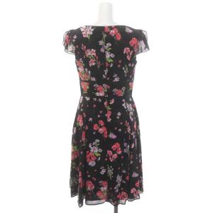 TOCCA FLOWER WALTZ FRAGRANT ROSE ドレス ワンピース ひざ丈 半袖 バックファスナー 00 XS マルチカラー