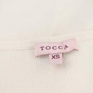 TOCCA 襟元ビジュー ボレロ カーディガン ニット 長袖 ショート丈 XS アイボリー