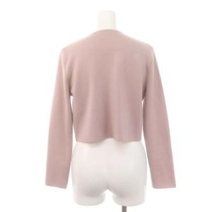 ANAYI カーディガン ビジューボタン ウール 38 ピンク