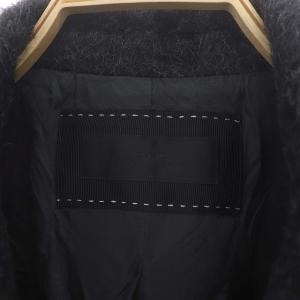 TO BE CHIC ウールアルパカロングコート アウター 42 黒 ブラック