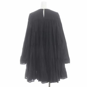 Merlette 22AW SOLIMAN コットンティアードミニワンピース XS ブラック