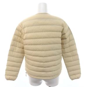 DANTON INNER DOWN JACKET ダウンジャケット ノーカラー アウター 34 ベージュ JD-8748