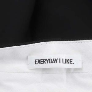 EVERYDAY I LIKE 22SS スリム フレア パンツ ウール センタープレス 38 黒 ブラック