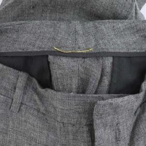 Deuxieme Classe 22SS 麻 サルファーパンツ ストレート ジッパーフライ 38 グレー