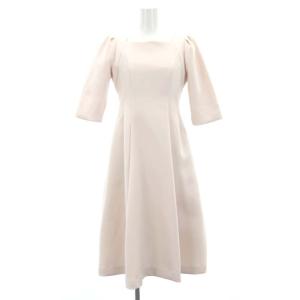 22AW トリプルクロスワンピース ロング 五分袖 34 ライトピンク