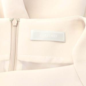 CELFORD 22AW トリプルクロスワンピース ロング 五分袖 34 ライトピンク