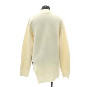CARVEN サイドスリットデザインクルーネックニット 長袖 ウール S アイボリー