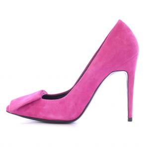 PIERRE HARDY パンプス ハイヒール ポインテッドトゥ スエード 装飾 37.5 24cm ピンク