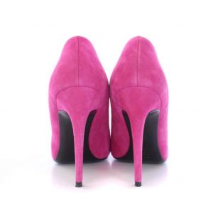 PIERRE HARDY パンプス ハイヒール ポインテッドトゥ スエード 装飾 37.5 24cm ピンク