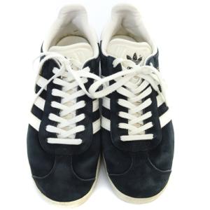 adidas Originals ガゼル GAZELLE スニーカー ロゴ 切替 23.5cm 紺 ネイビー 白 ホワイト BB5476