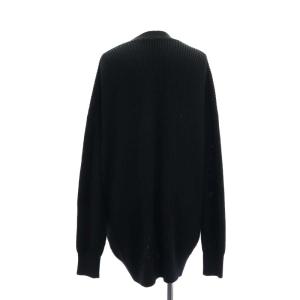 EVERYDAY I LIKE 22SS Si/Co Relax Vネック カーディガン 長袖 ニット シルク 黒 ブラック