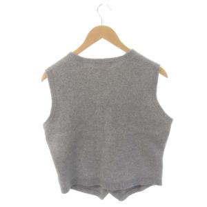 Brooks Brothers ウール カシミヤ ニットベスト Vネック シルク混 S グレー