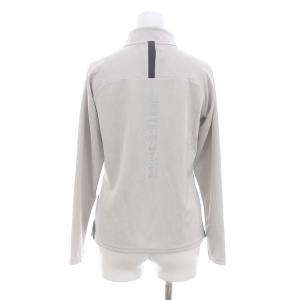 BRIEFING 23AW GOLF ハーフジップカットソー 長袖 プルオーバー S グレー 黒 ブラック